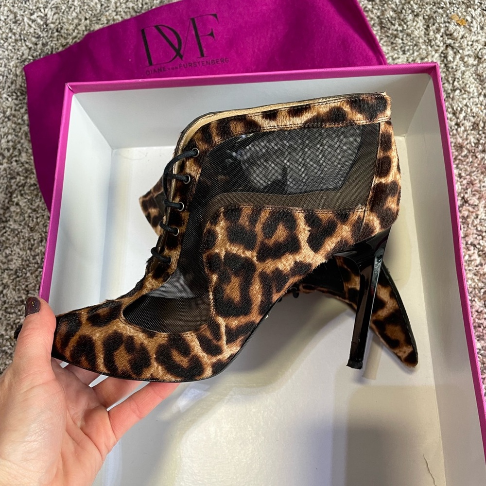 Leopard booties